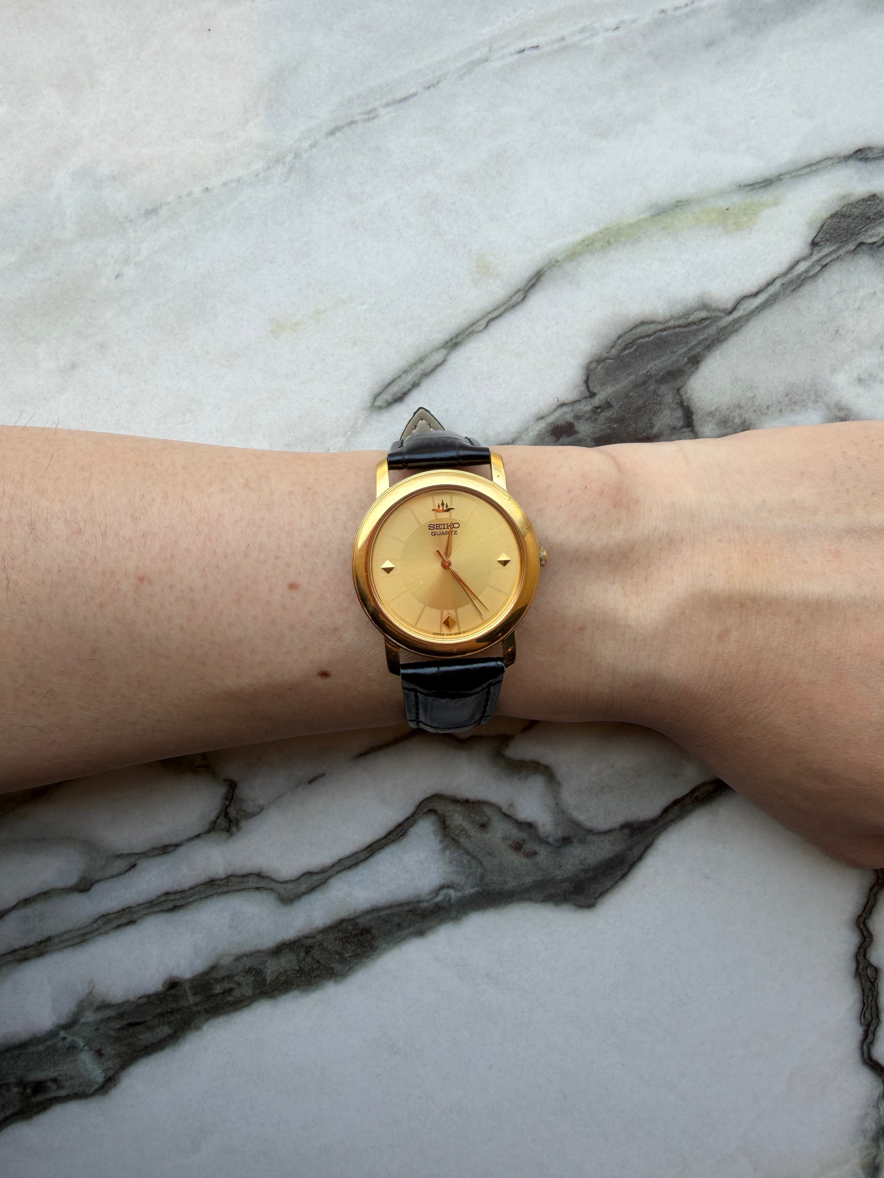 SEIKO “Logo Dial” Gold Quartz 1980