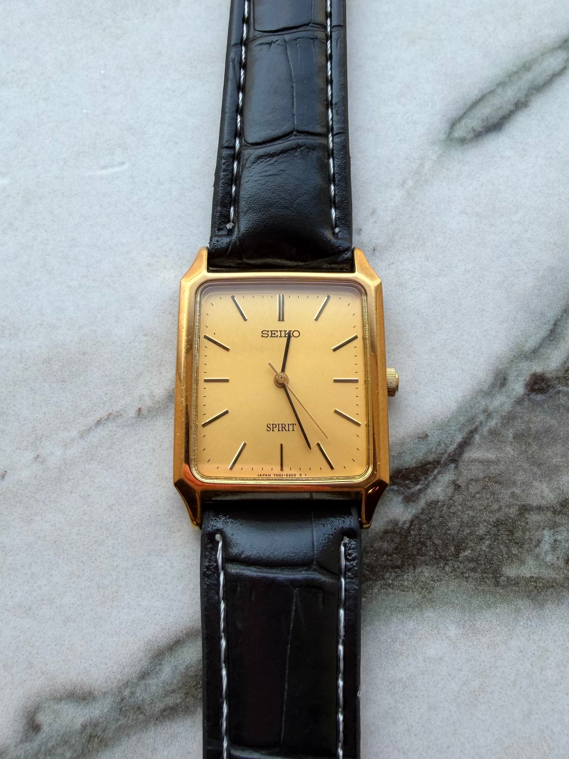 SEIKO SPIRIT “Gold Tank” Quartz 1998
