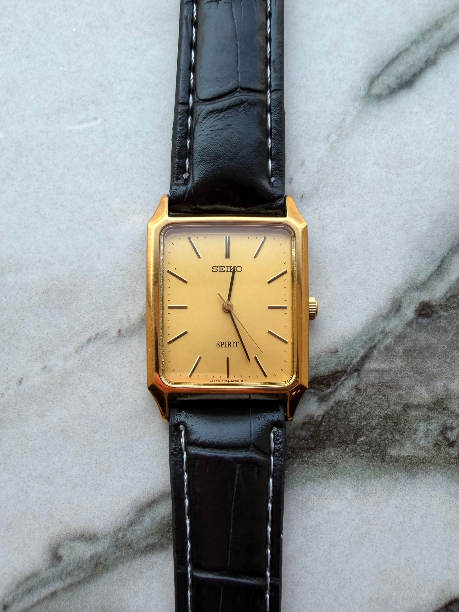SEIKO SPIRIT “Gold Tank” Quartz 1998 – PRINCIPE PRIVE - Epoca d'Oro