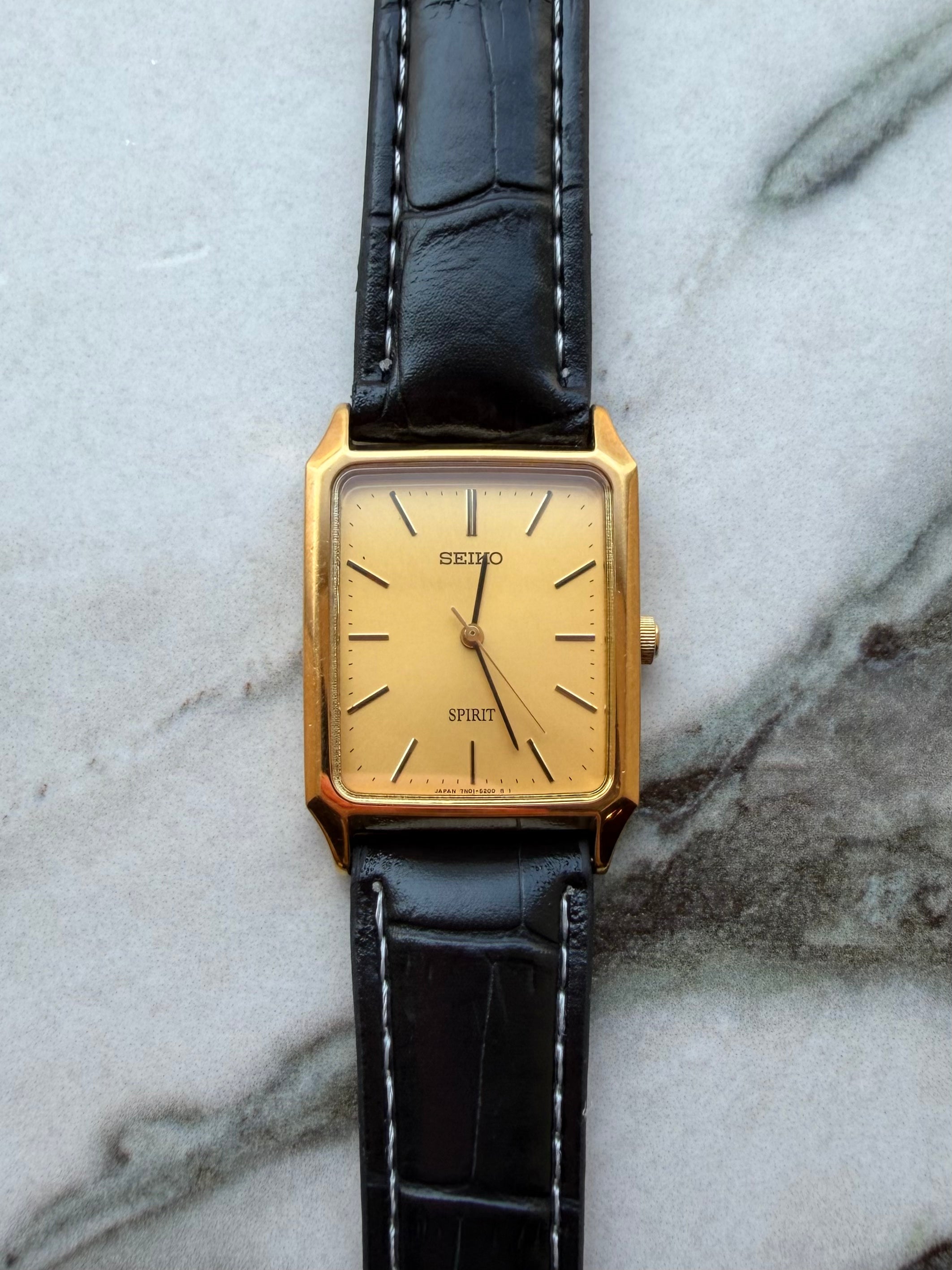 SEIKO SPIRIT “Gold Tank” Quartz 1998