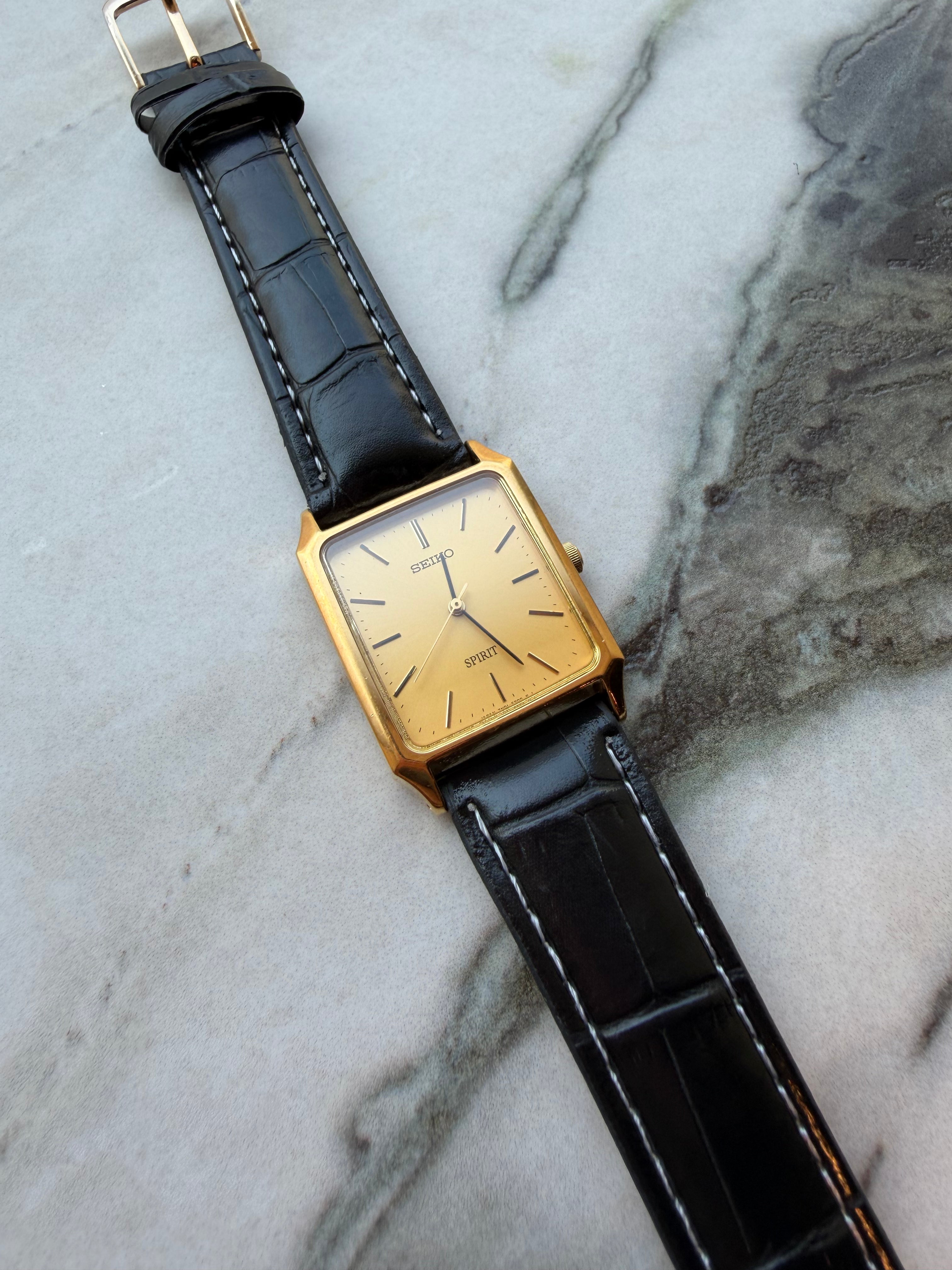 SEIKO SPIRIT “Gold Tank” Quartz 1998