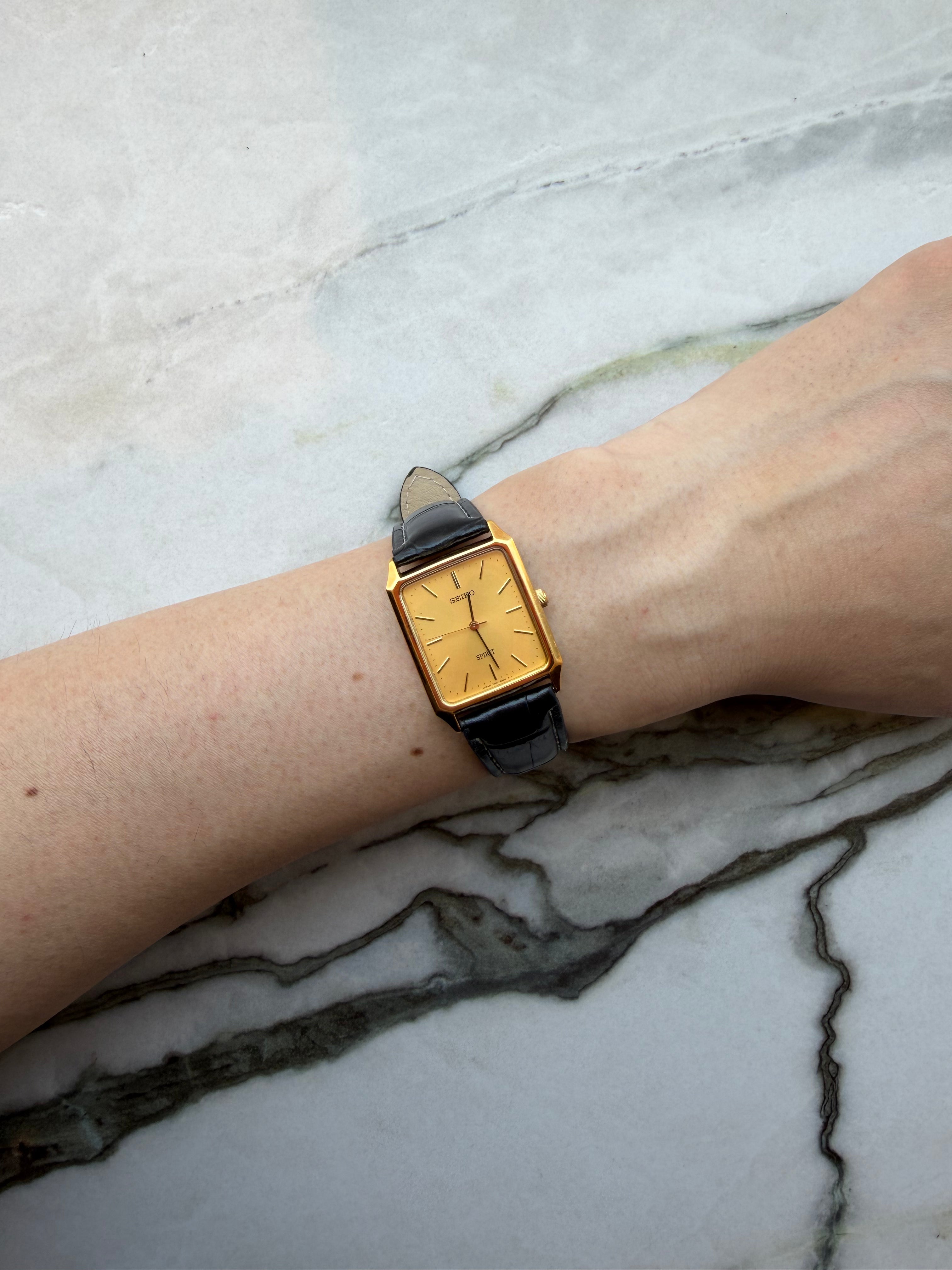 SEIKO SPIRIT “Gold Tank” Quartz 1998