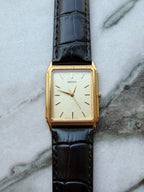 SEIKO Rectangular Gold Texture Dial GP 1991｜セイコー 1991年 ヴィンテージ時計