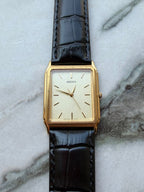 SEIKO Rectangular Gold Texture Dial Quartz 1991