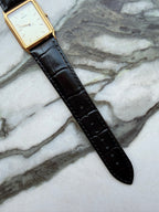 SEIKO Rectangular Gold Texture Dial Quartz 1991