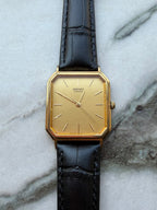 SEIKO Quartz Octagonal Gold Dial 1985