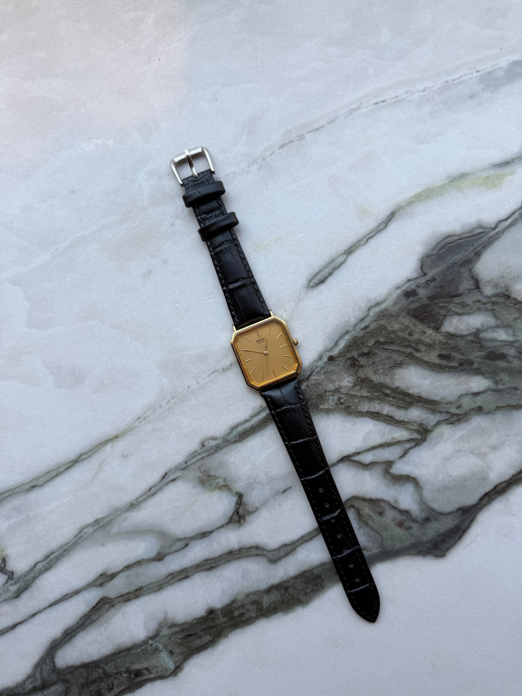 SEIKO Quartz Octagonal Gold Dial 1985