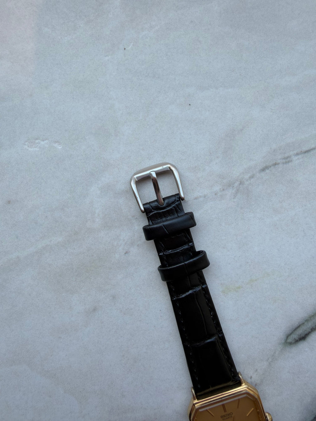 SEIKO Quartz Octagonal Gold Dial 1985