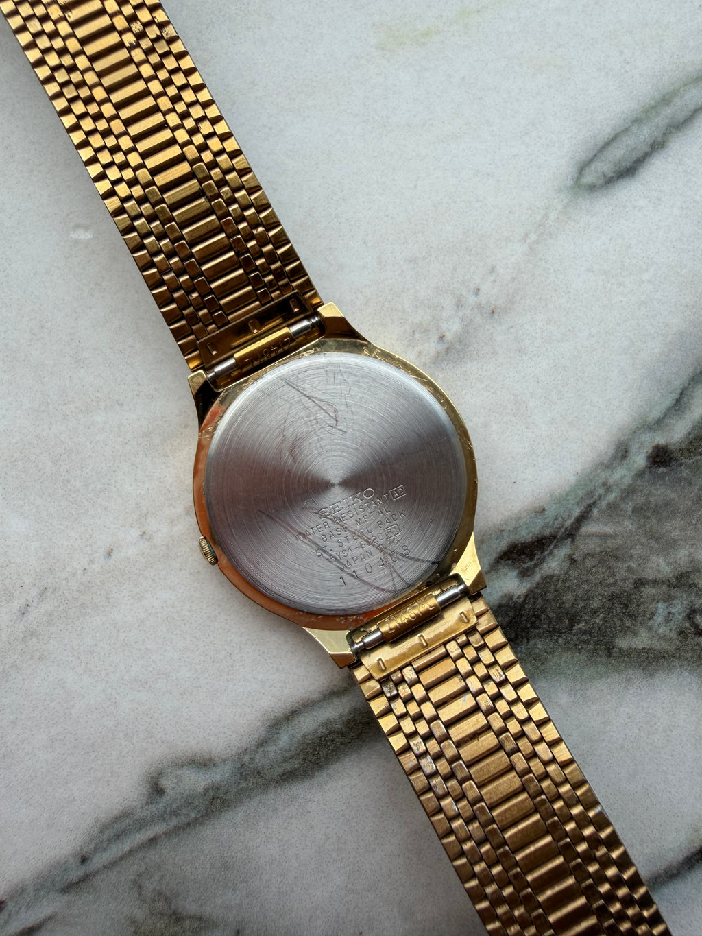SEIKO Champagne Dial Gold Tone Quartz 1991