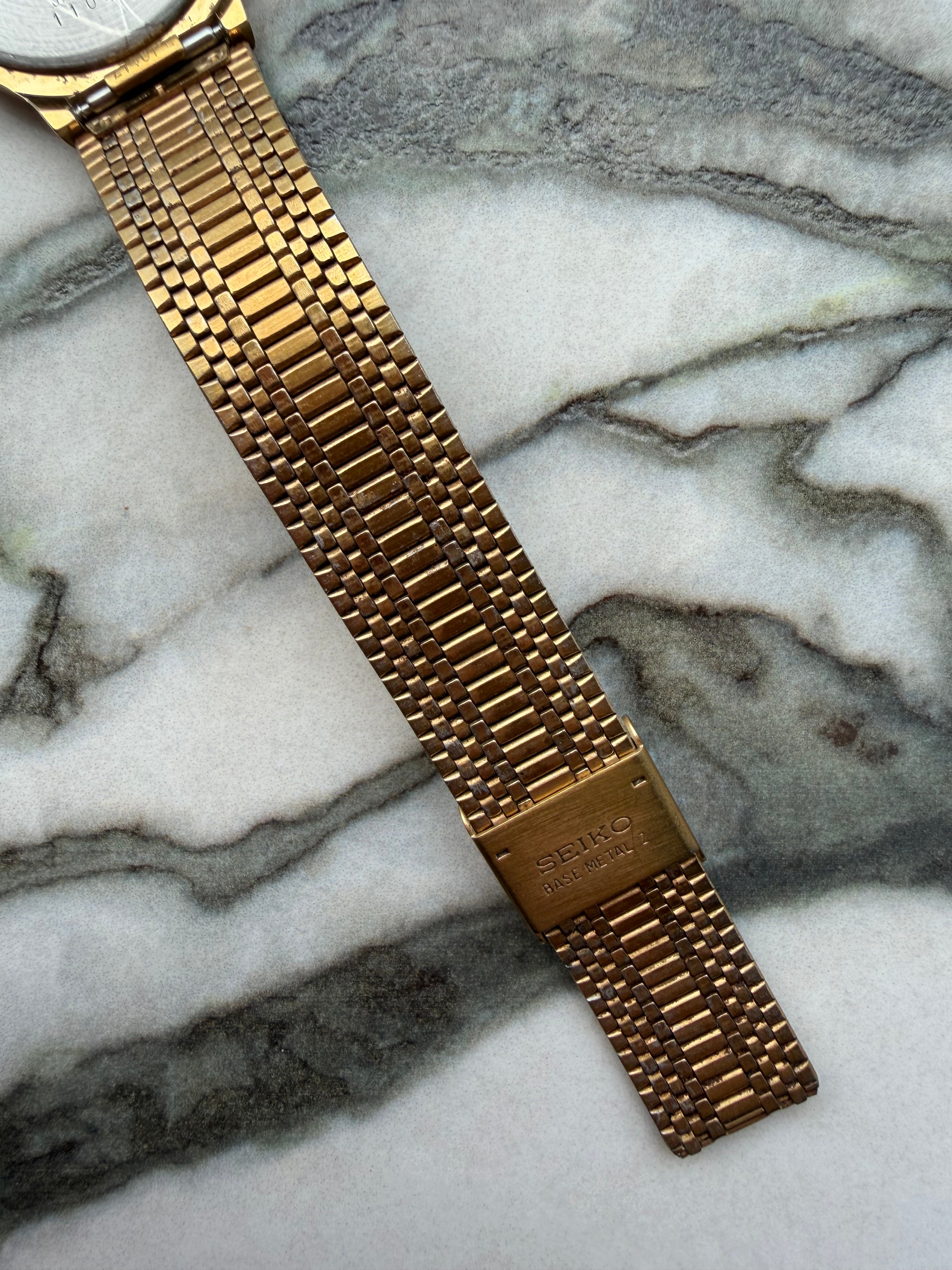 SEIKO Champagne Dial Gold Tone Quartz 1991