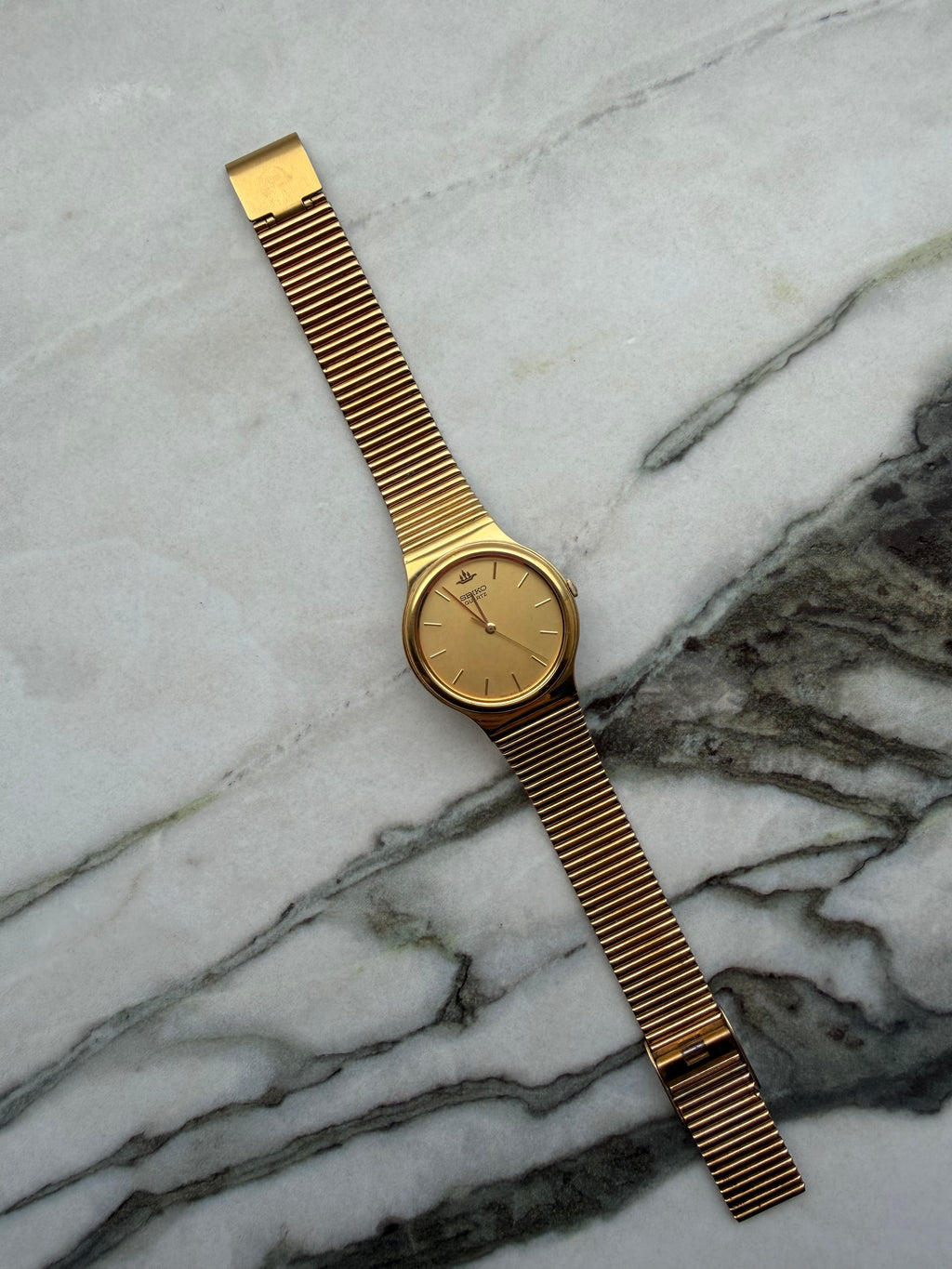 SEIKO Champagne Dial Gold Tone Quartz 1991