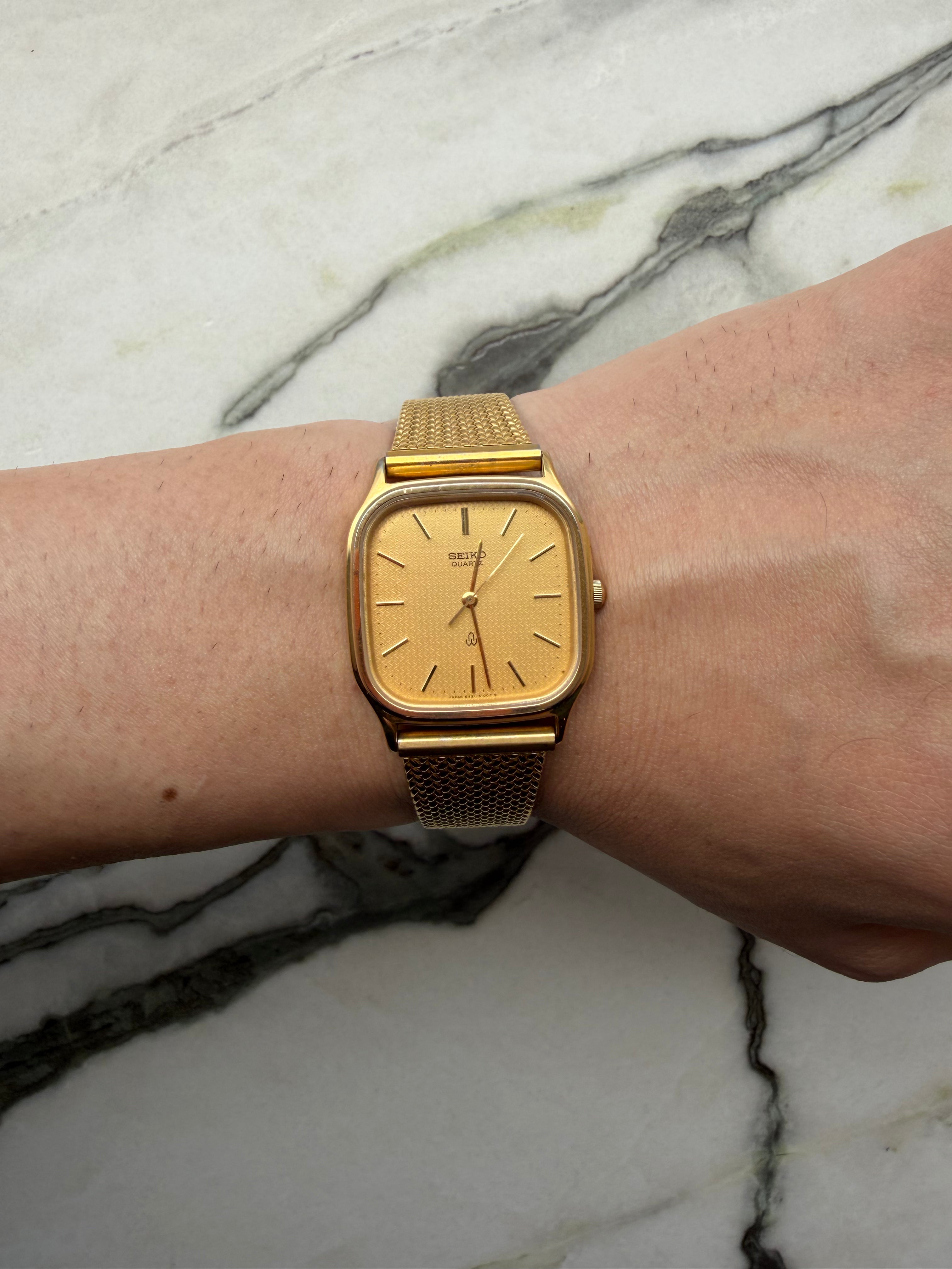 SEIKO Quartz “Cascade Gold Dial” 1983