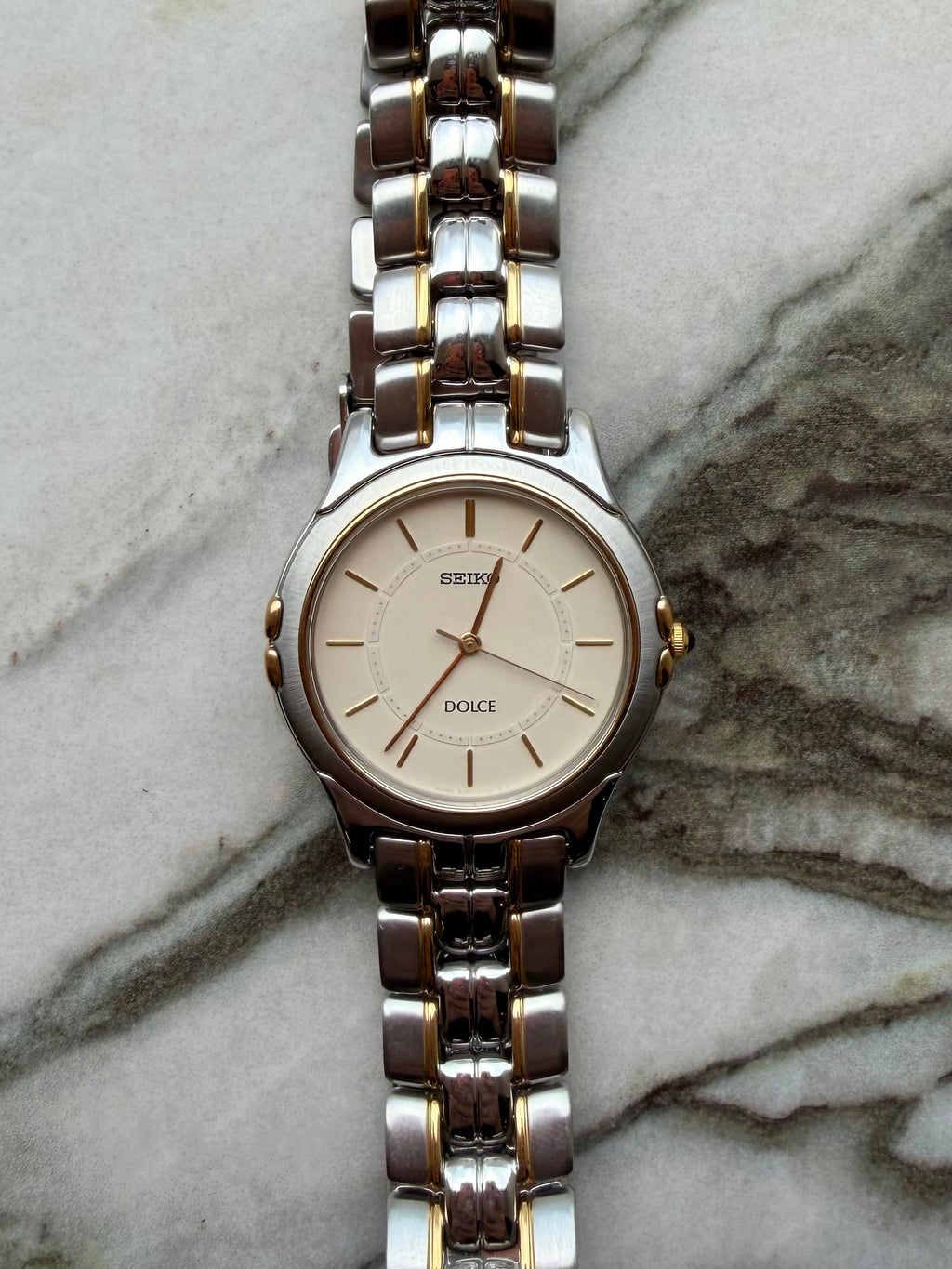 SEIKO DOLCE Two-Tone High Accuracy 1991