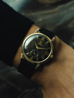 OMEGA Black Gilt Patina Dial 1950s