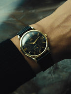 OMEGA Black Gilt Patina Dial 1950s