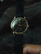 OMEGA Black Gilt Patina Dial 1950s