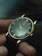 OMEGA Black Gilt Patina Dial 1950s