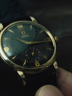 OMEGA Black Gilt Patina Dial 1950s