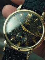 OMEGA Black Gilt Patina Dial 1950s