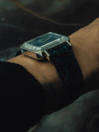 OMEGA De Ville Andrew Grima Faceted Crystal Blue Dial 1970s