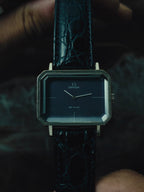 OMEGA De Ville Andrew Grima Faceted Crystal Blue Dial 1970s