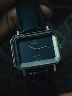 OMEGA De Ville Andrew Grima Faceted Crystal Blue Dial 1970s