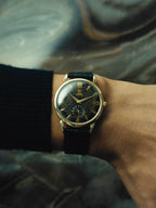 OMEGA Black Gilt Patina Dial 1950s