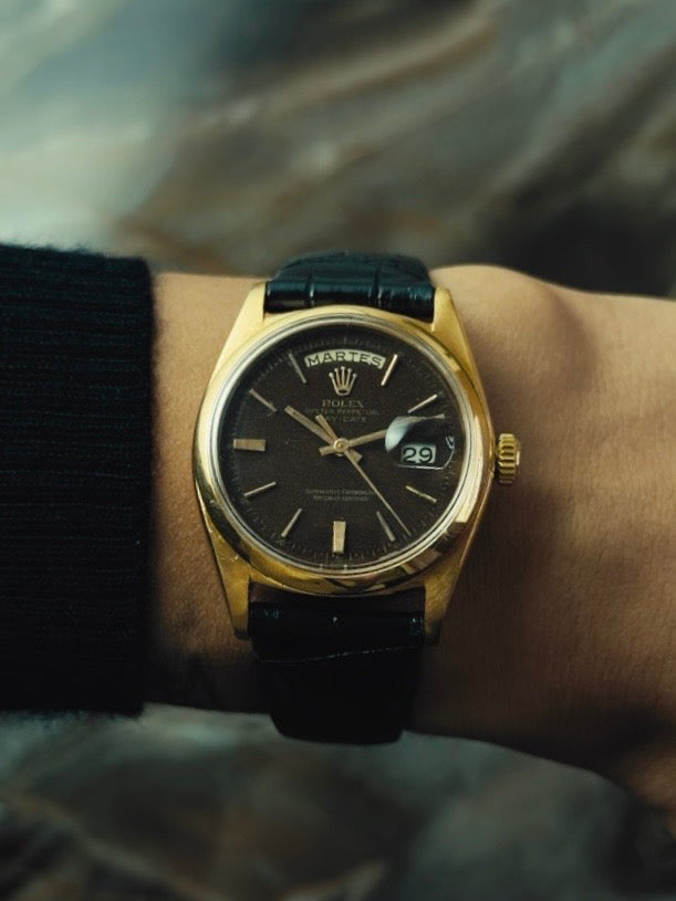 ROLEX Day-Date 18kRG Brown Tropical Dial 1965s｜ロレックス デイデイト 18金 トロピカルダイアル 1965年頃 ヴィンテージ時計