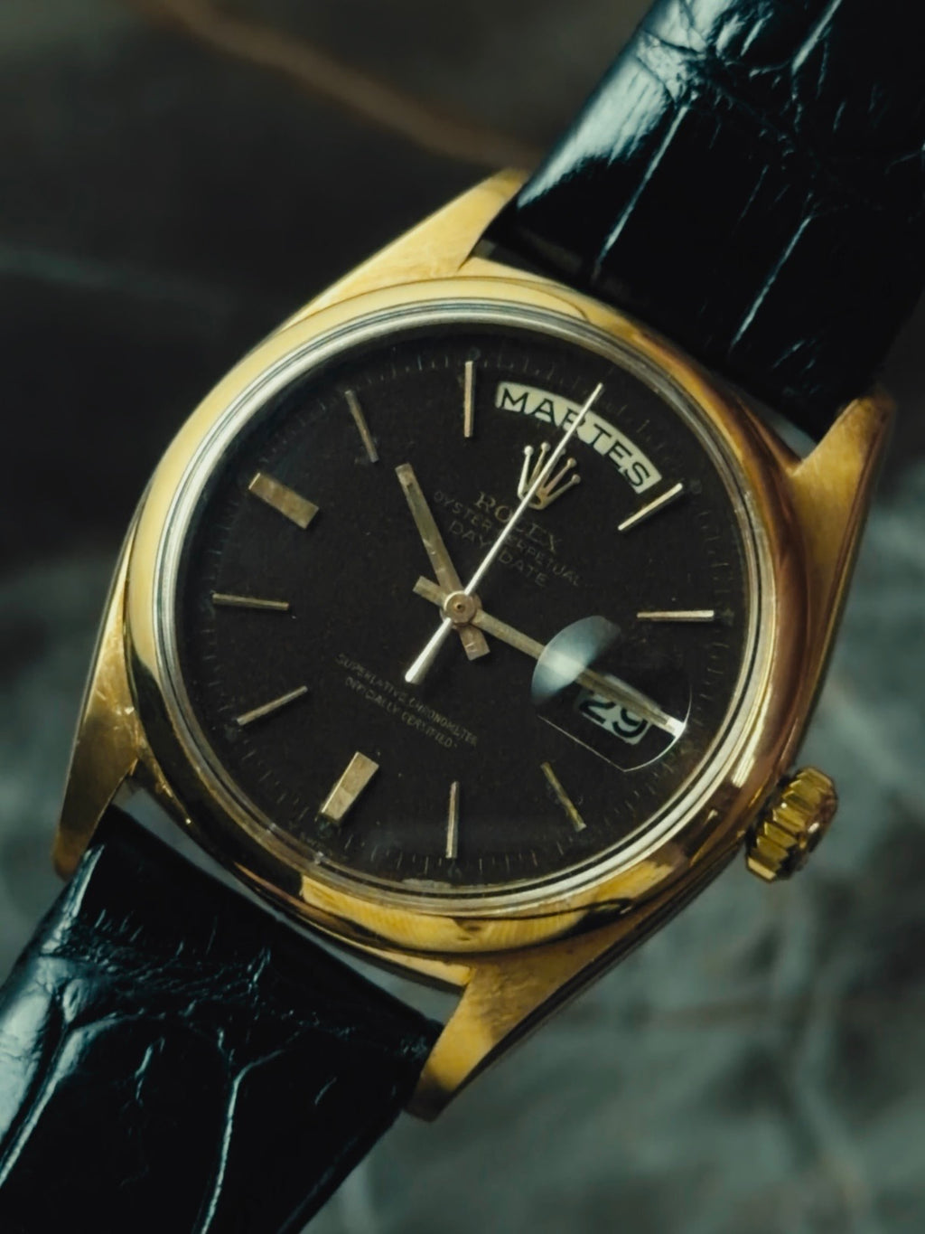 ROLEX Day-Date 18kRG Brown Tropical Dial 1965s｜ロレックス ヴィンテージ時計 - 9