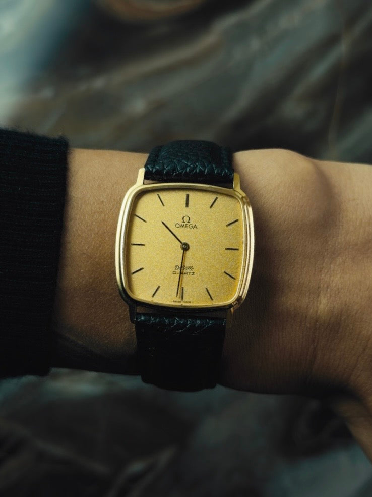 OMEGA De Ville Golden Dial GP 1980s
