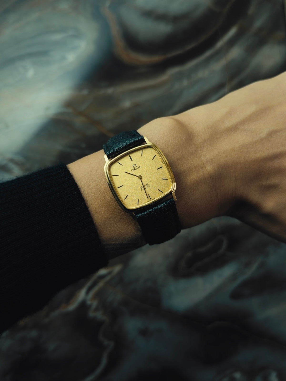 OMEGA De Ville Gold Dial Quartz 1980s