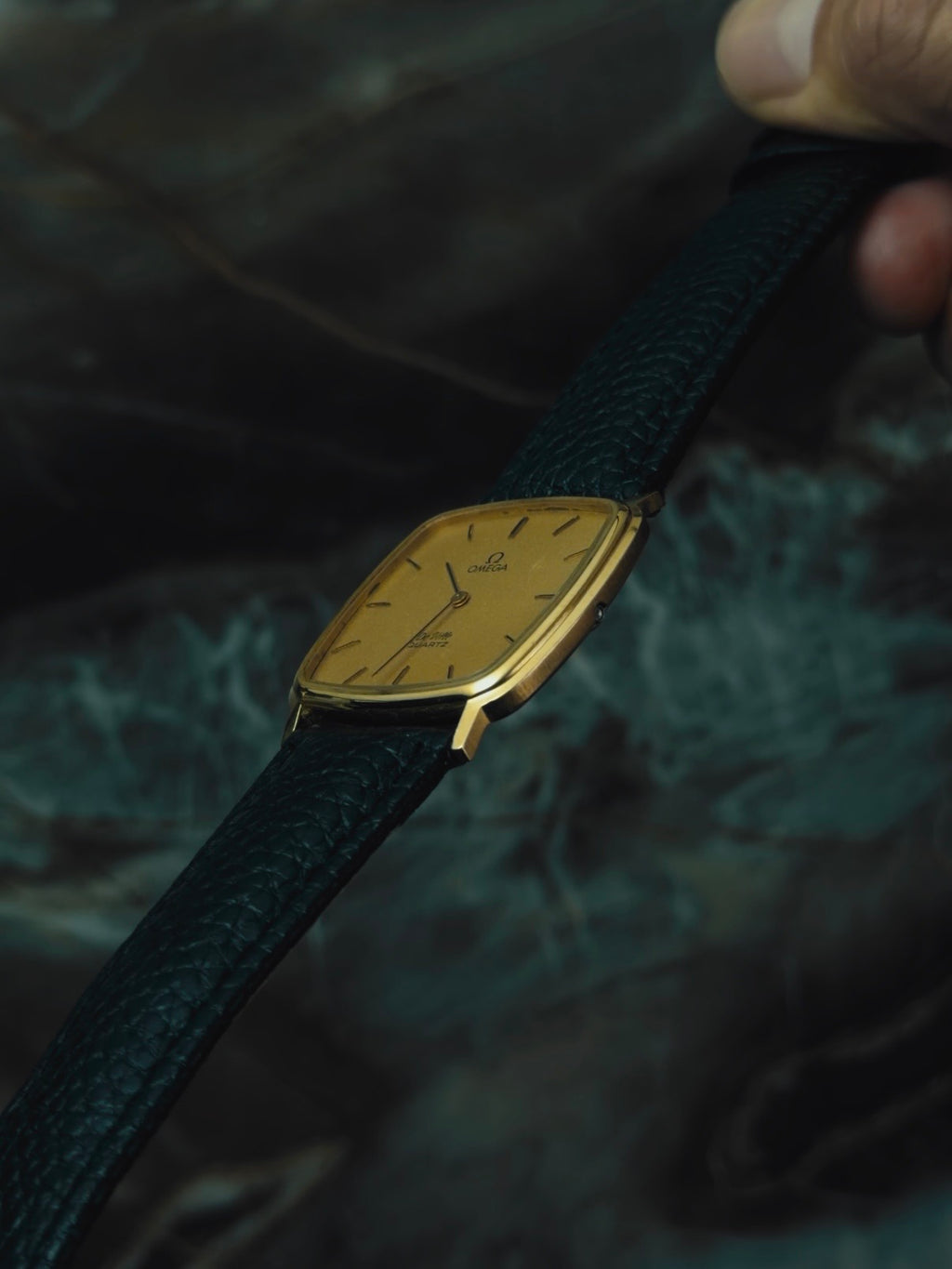 OMEGA De Ville Gold Dial Quartz 1980s