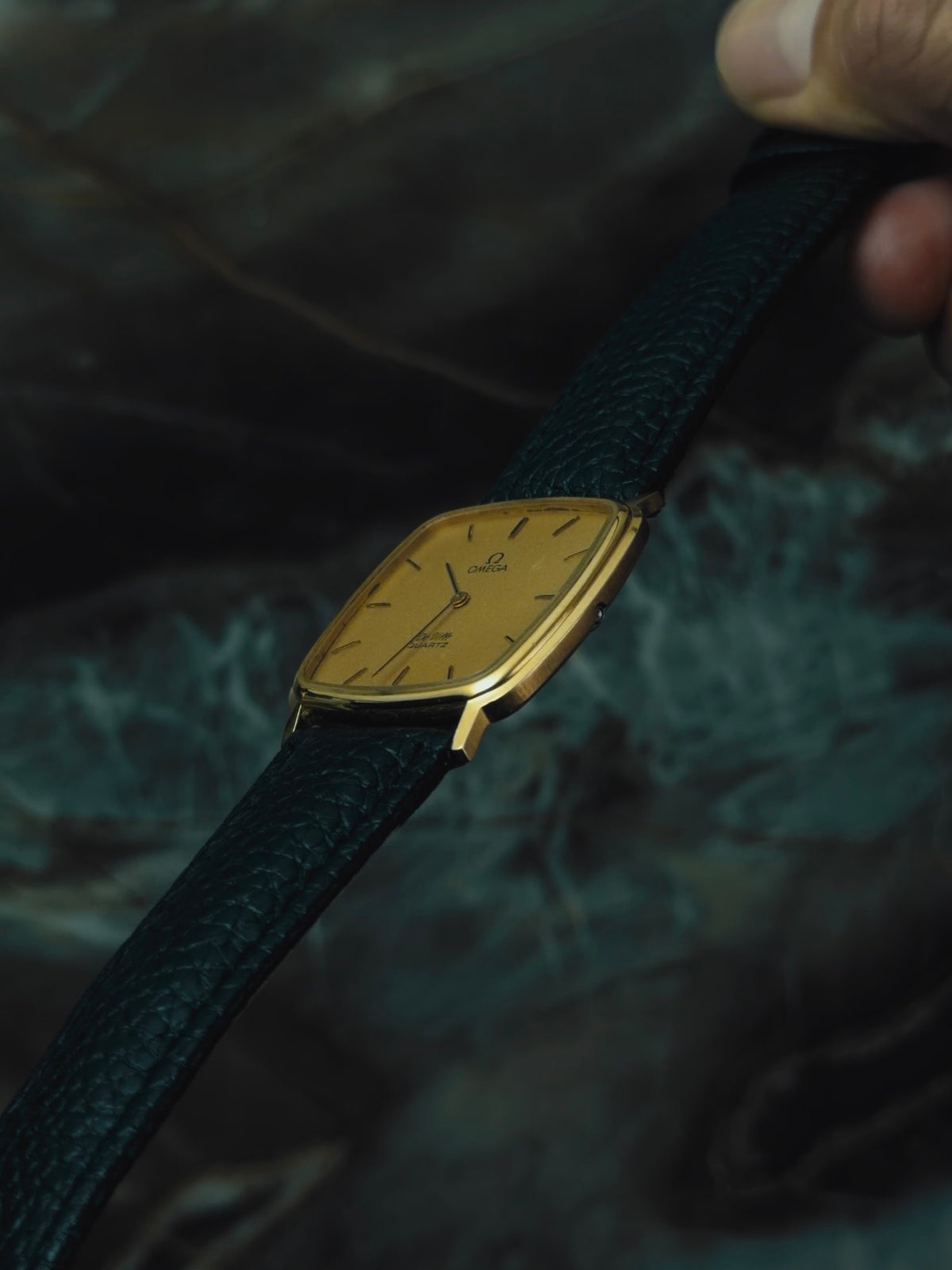 OMEGA De Ville Gold Dial Quartz 1980s