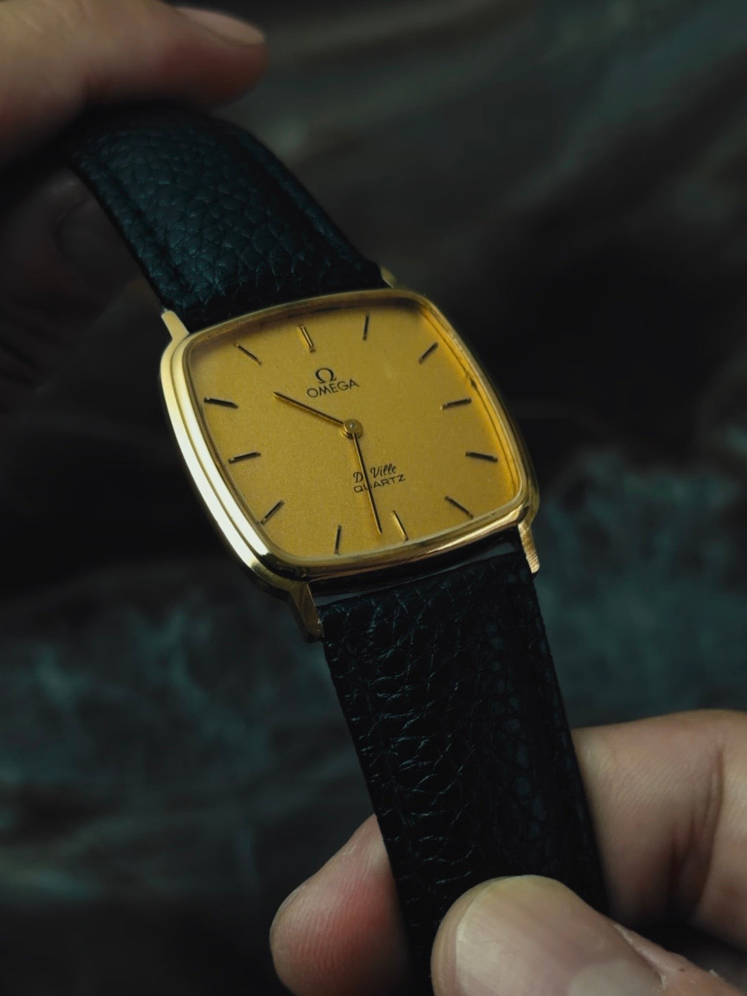 OMEGA De Ville Gold Dial Quartz 1980s