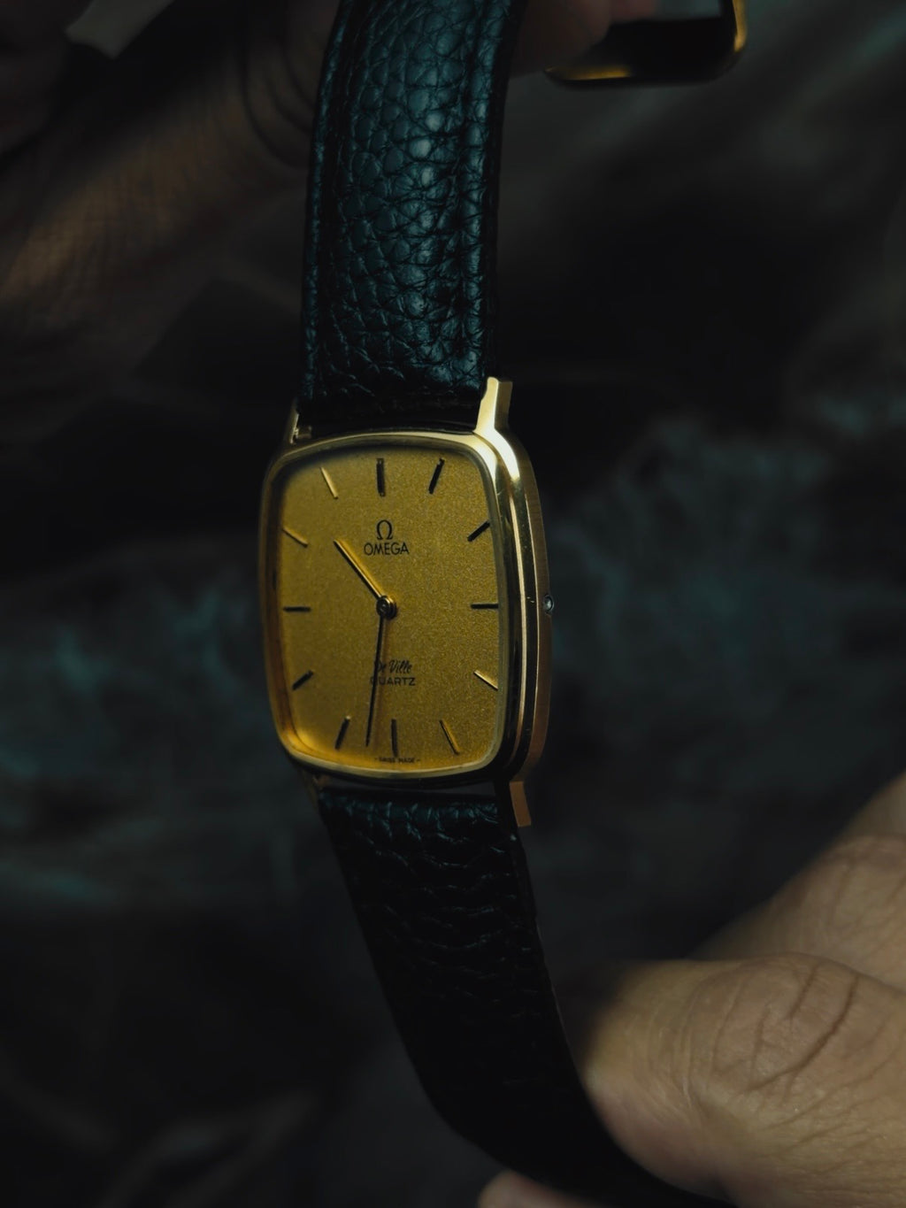 OMEGA De Ville Gold Dial Quartz 1980s