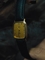 OMEGA De Ville Gold Dial Quartz 1980s