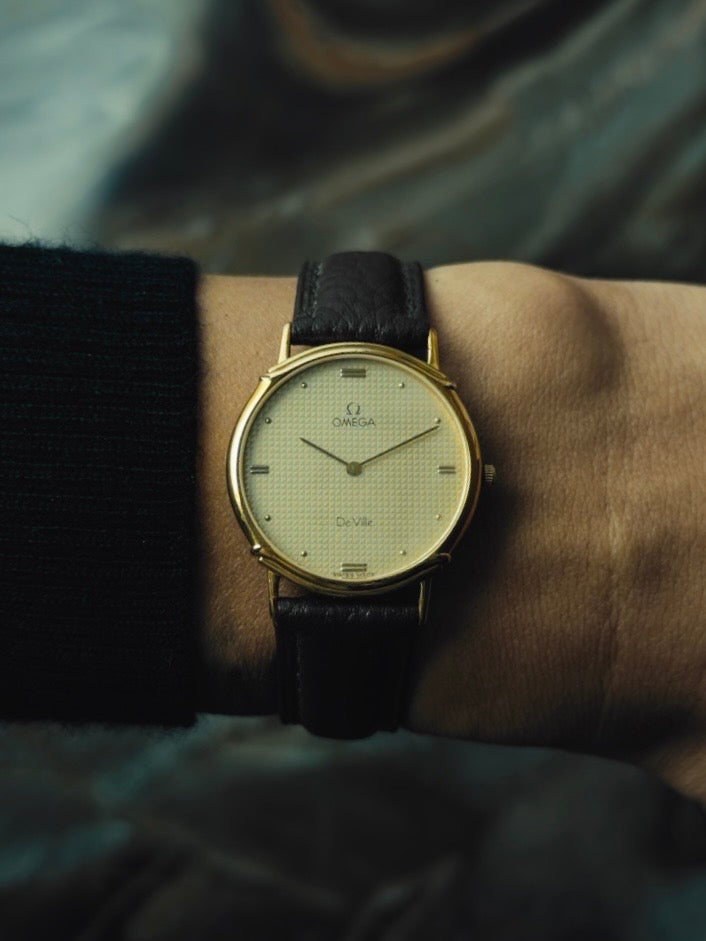 OMEGA De Ville Geometric Textured Dial 1980s