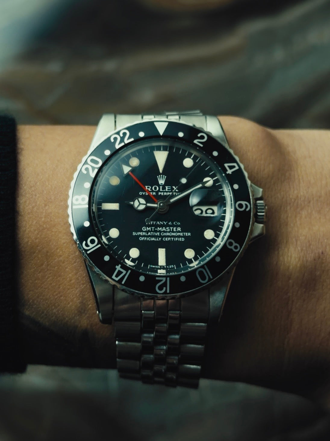 ROLEX SS “TIFFANY DIAL” Long E GMT Master 1968s｜ロレックス ヴィンテージ時計 - 4