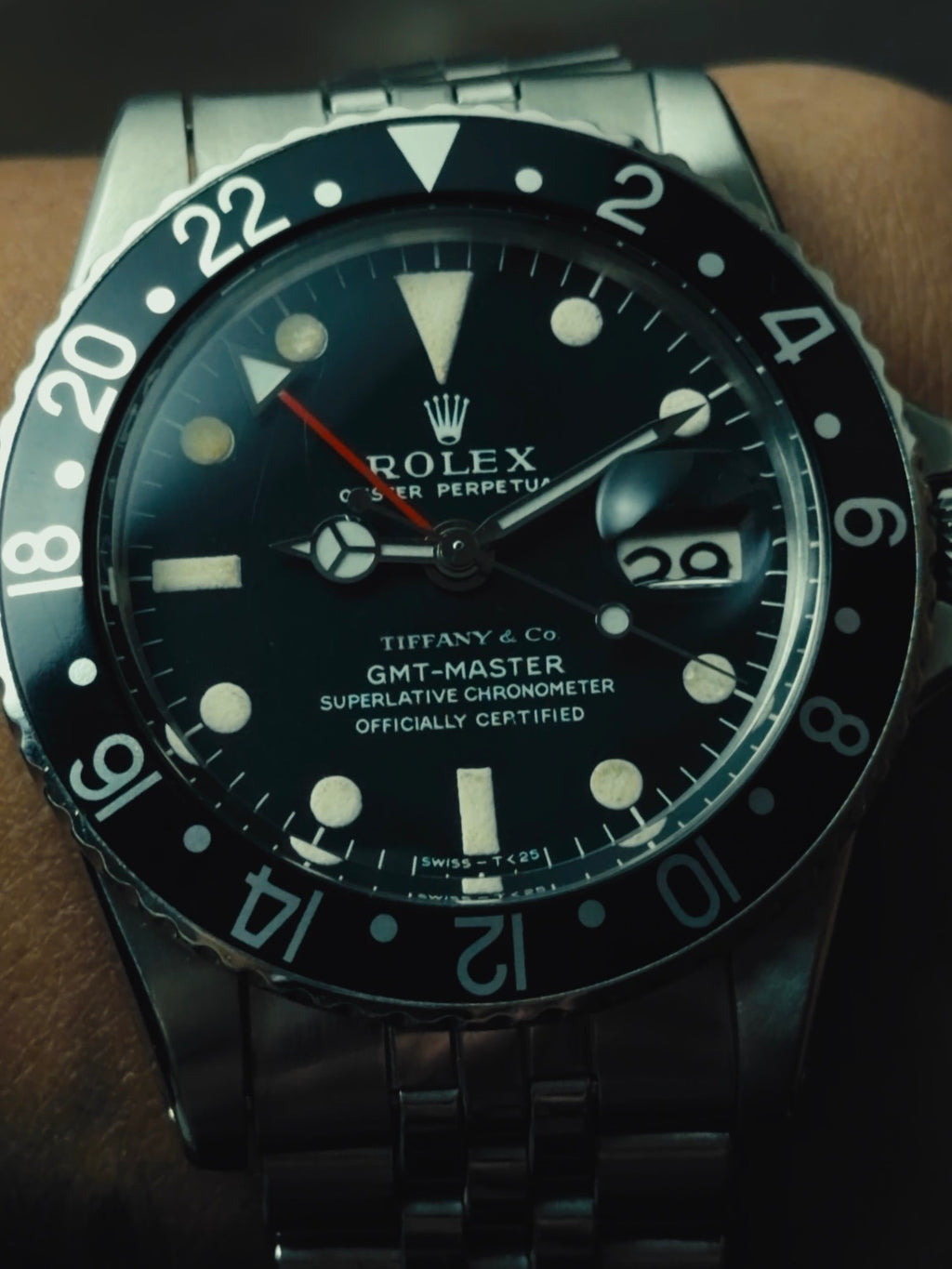 ROLEX SS “TIFFANY DIAL” Long E GMT Master 1968s｜ロレックス ヴィンテージ時計 - 5