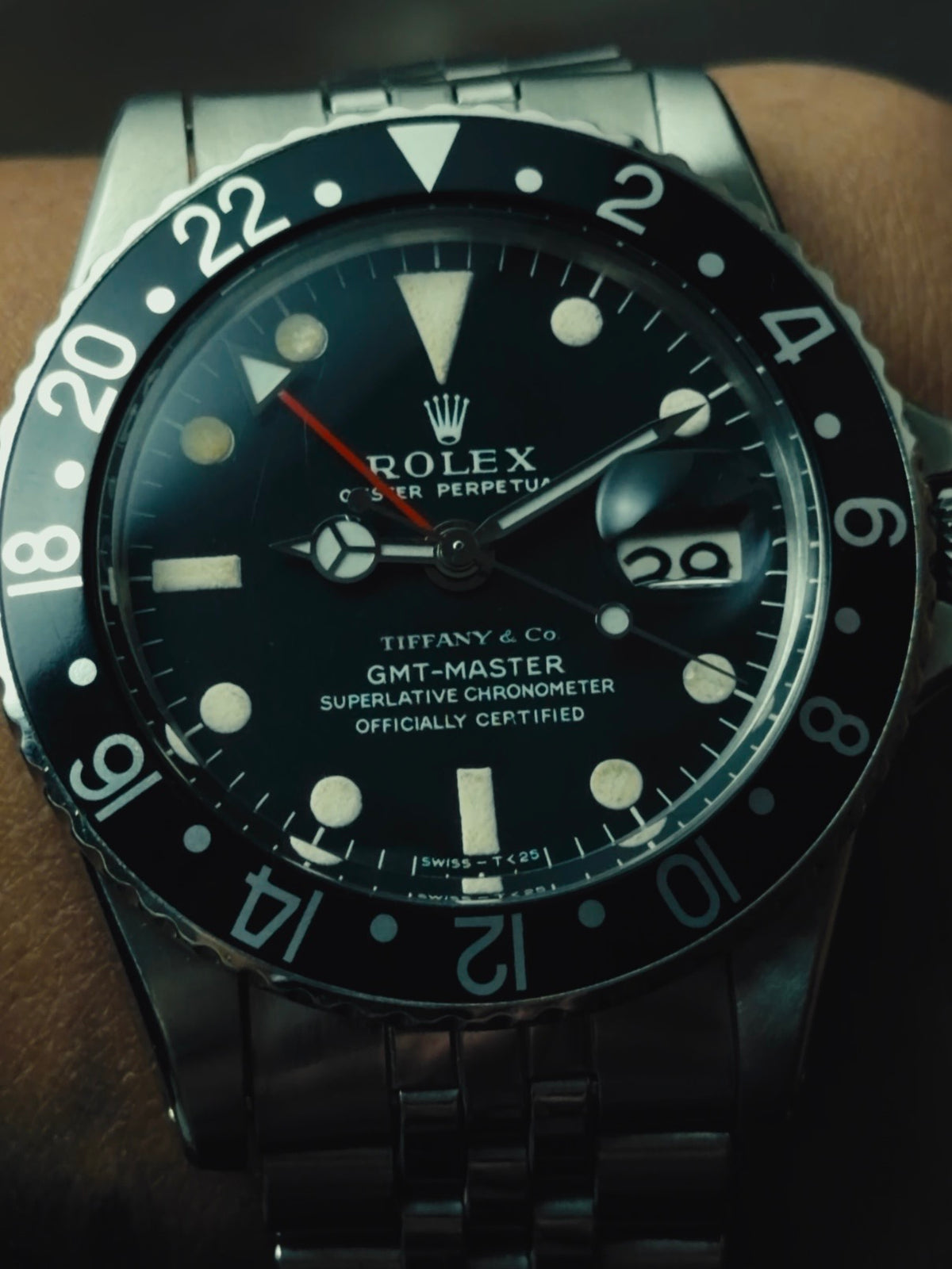 ROLEX SS “TIFFANY DIAL” Long E GMT Master 1968s｜ロレックス ヴィンテージ時計 - 5