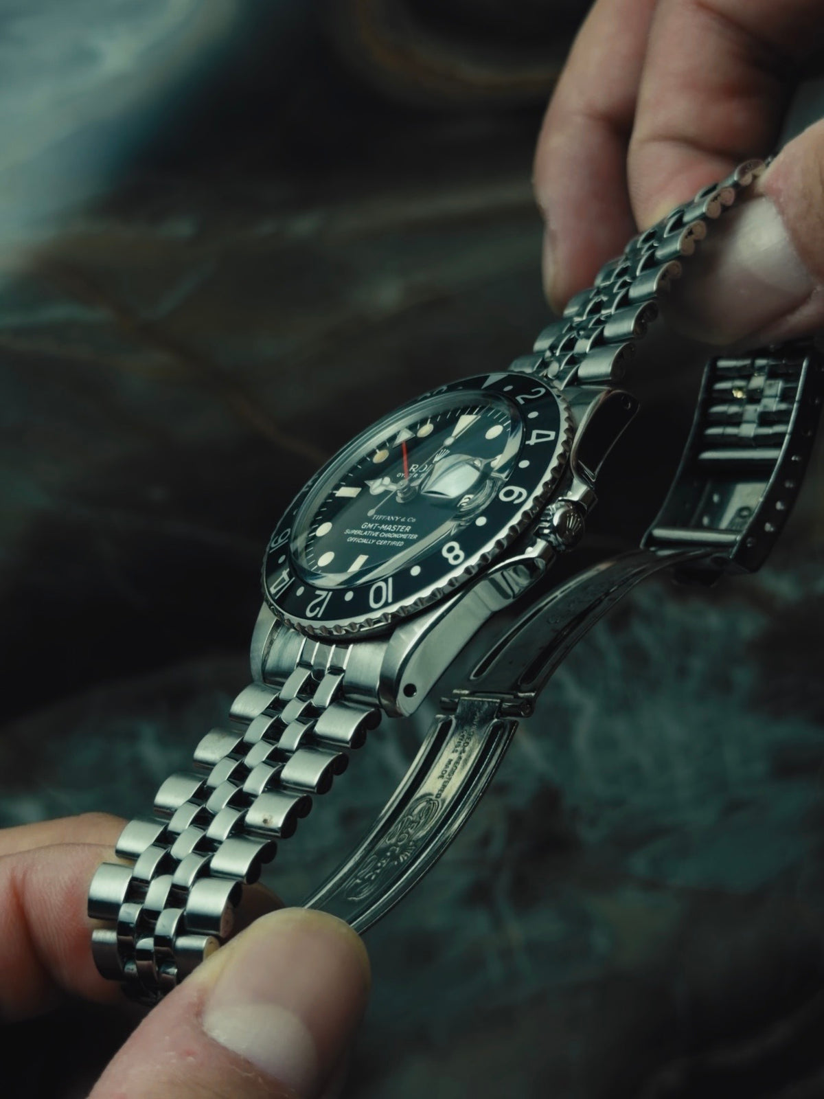 ROLEX SS “TIFFANY DIAL” Long E GMT Master 1968s｜ロレックス ヴィンテージ時計 - 7