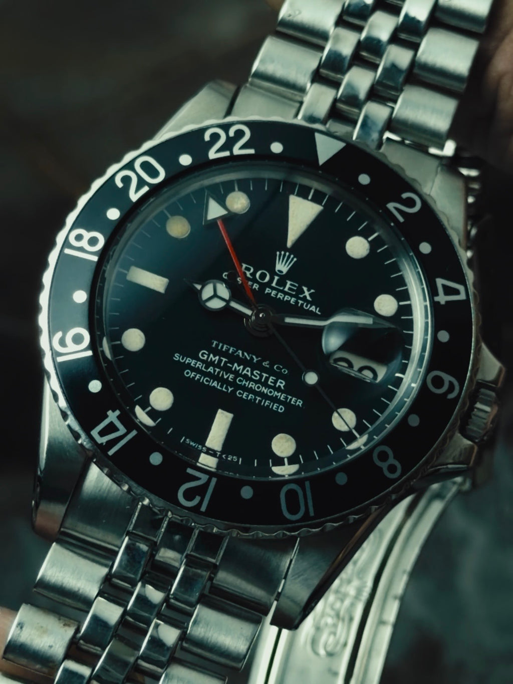 ROLEX SS “TIFFANY DIAL” Long E GMT Master 1968s｜ロレックス ヴィンテージ時計 - 12