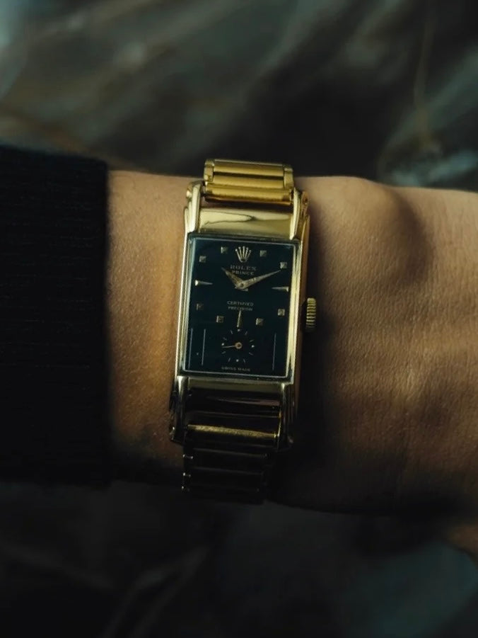 ROLEX Prince "Railway" Black Dial 1940s｜ロレックス プリンス レイルウェイ 1940年代 ヴィンテージ時計