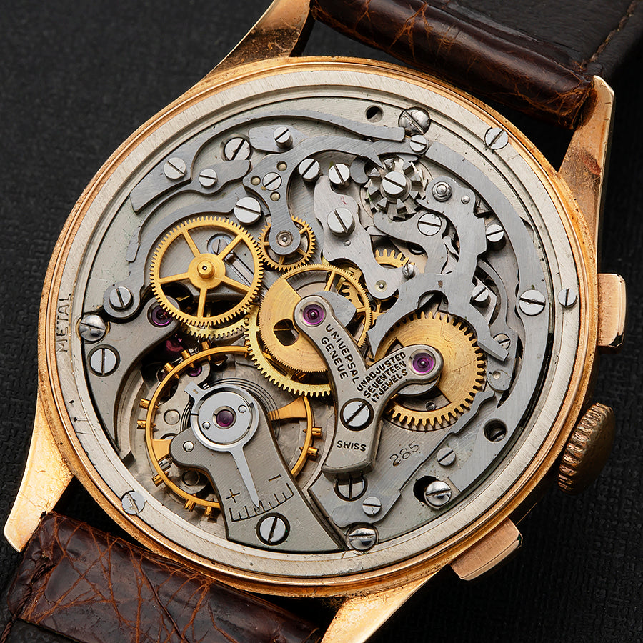 UNIVERSAL GENEVE 18k MEDICO COMPAX 1950s