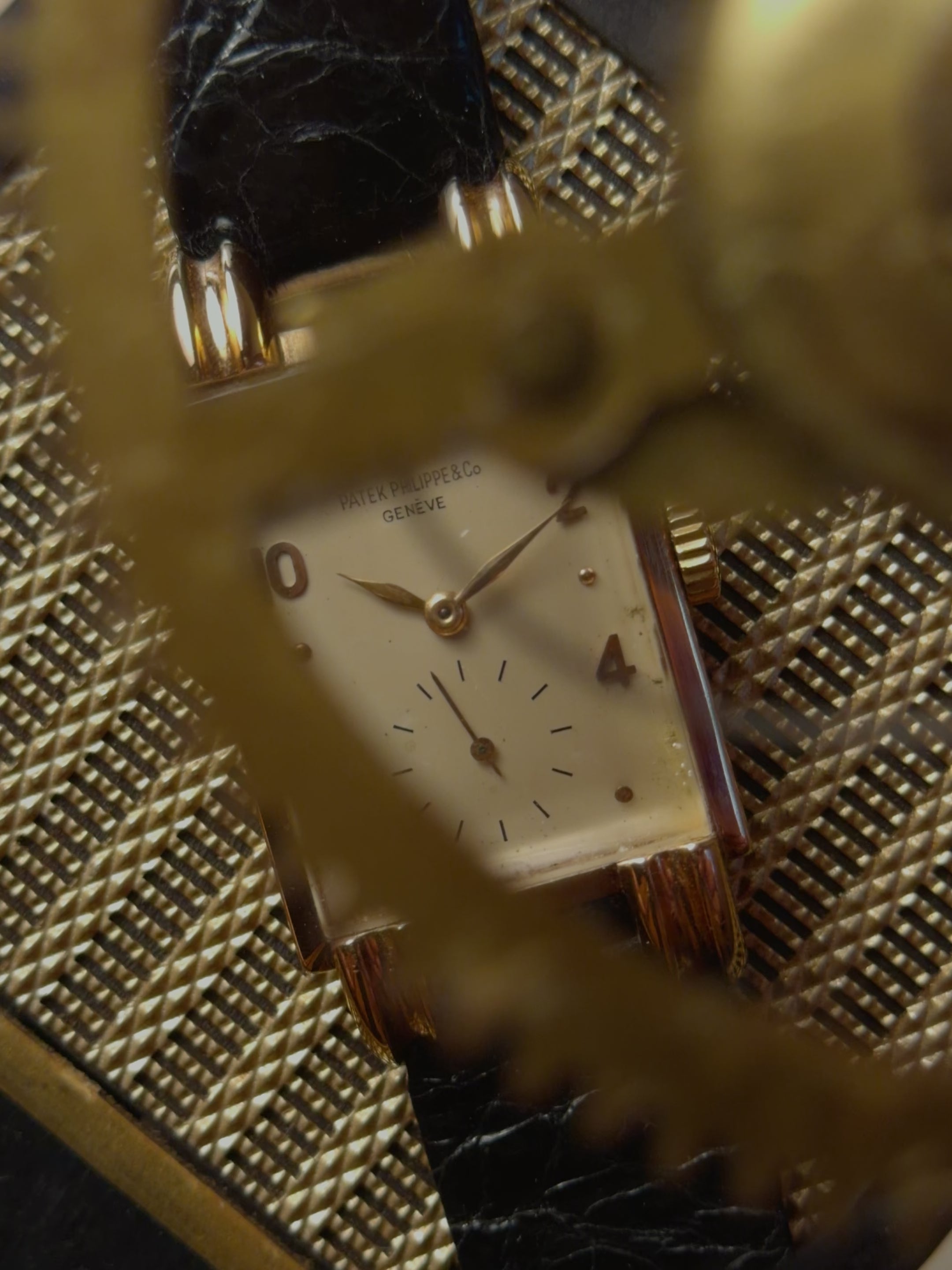 PATEK PHILIPPE 18k Rectangular 1942s