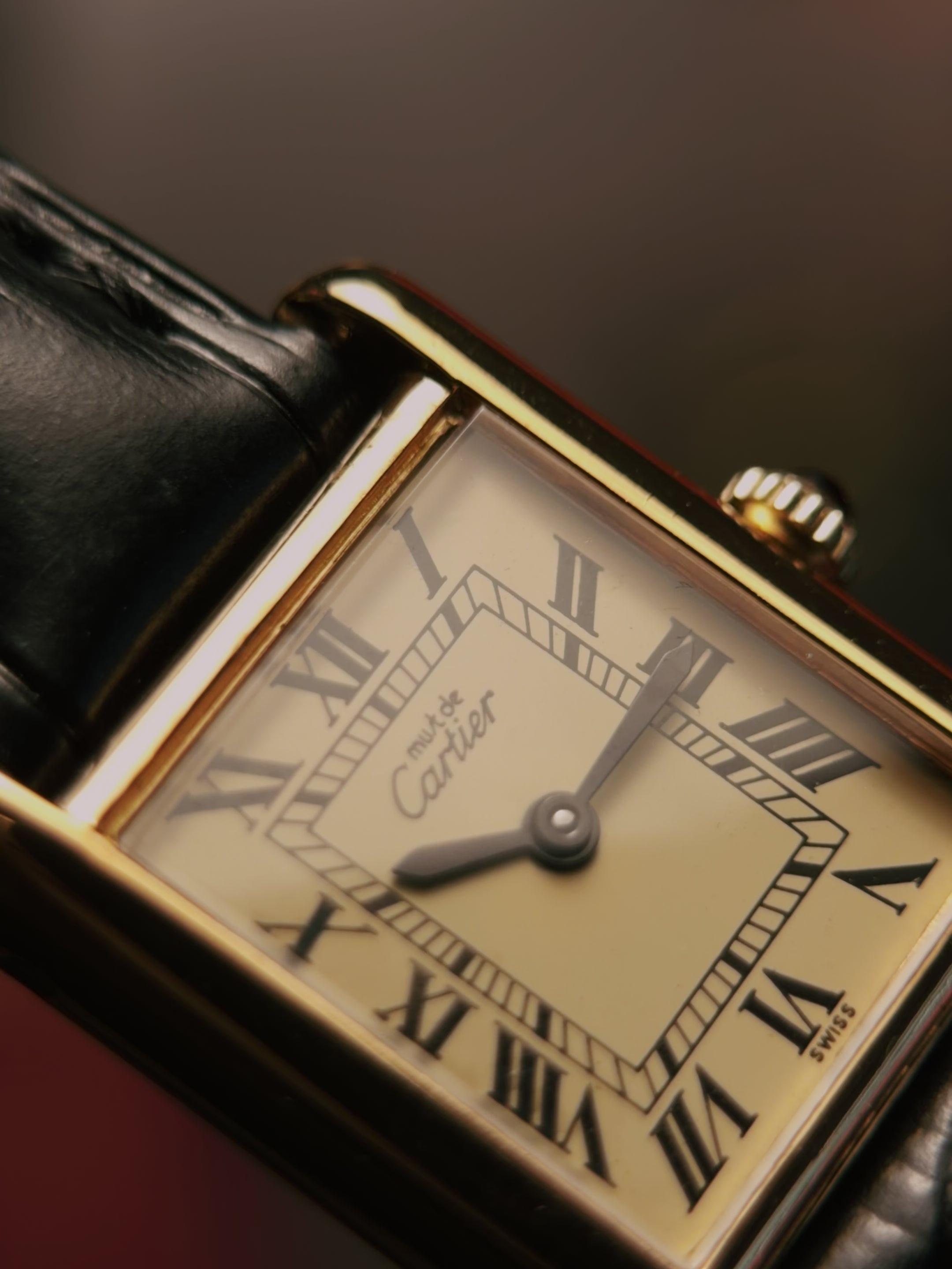 Cartier Must Tank Velmaile SM 1980s