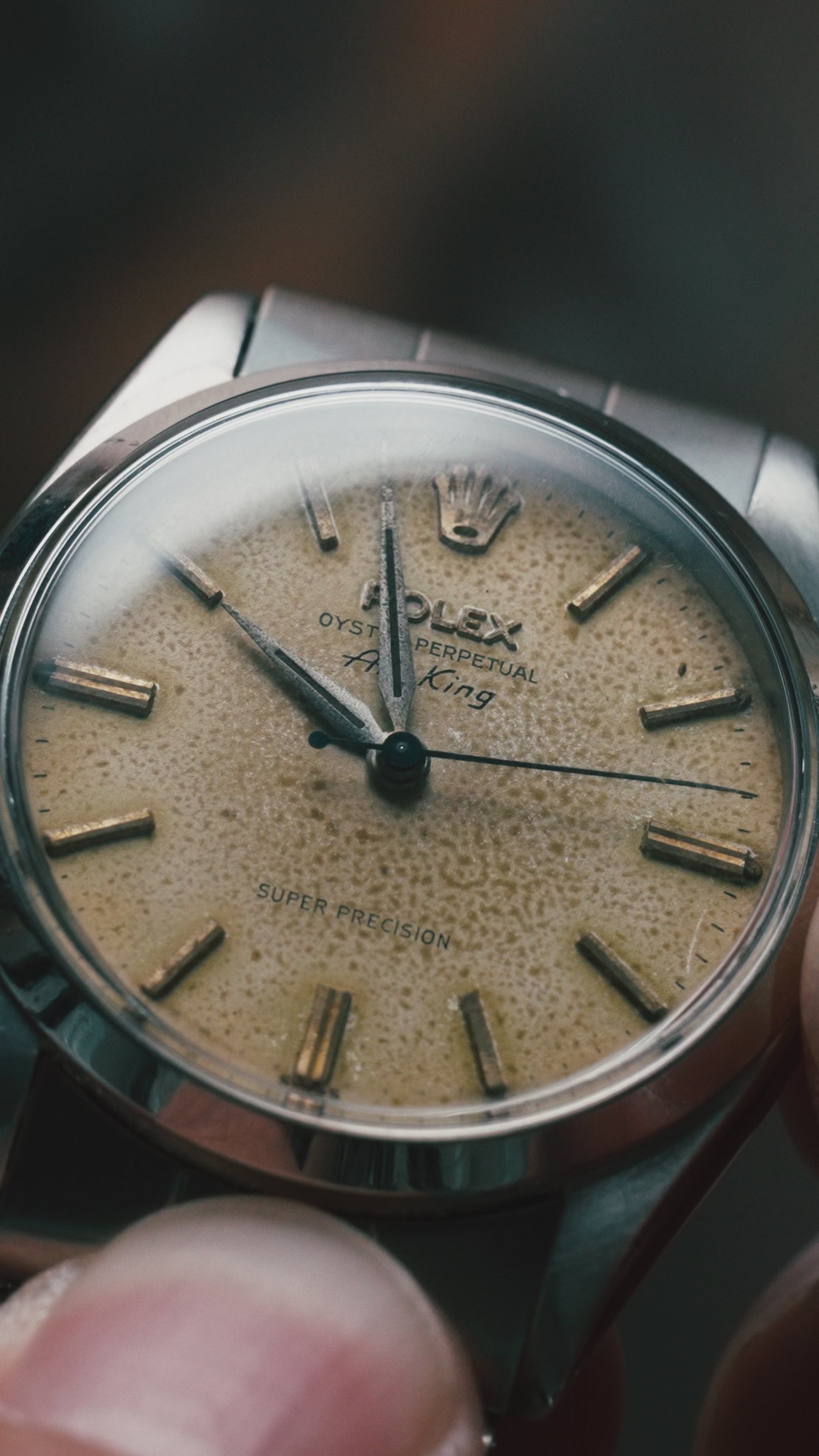 ROLEX Air-King 6552 1st Generation Original Warm Patina Dial 1958s